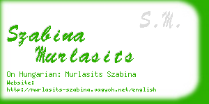 szabina murlasits business card